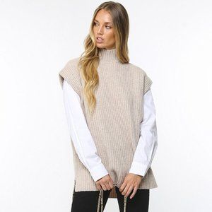 Ganni Rib Knit Sweater Vest